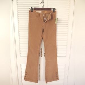 NWT Anthropologie Pilcro and the Letterpress camel color corduroy pants sz 26